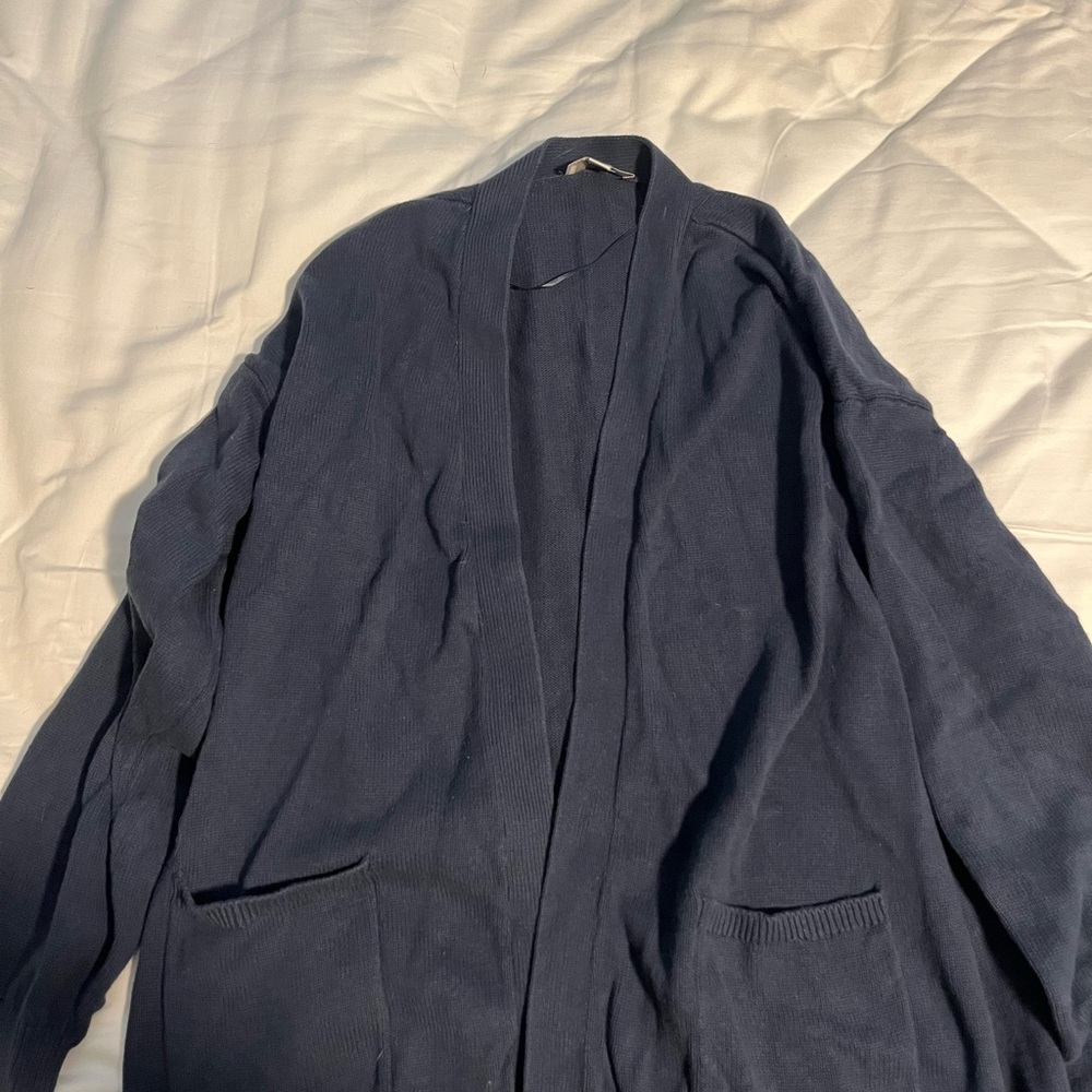 Loft Outlet Navy Blue Oversized Cardigan